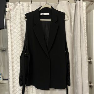 Zara lapel neck blazer vest in size XL